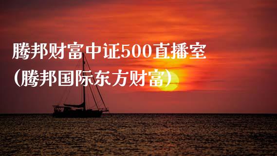 腾邦财富中证500直播室(腾邦国际东方财富)