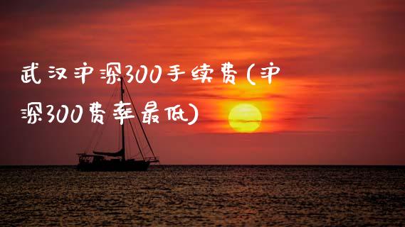 武汉沪深300手续费(沪深300费率最低)