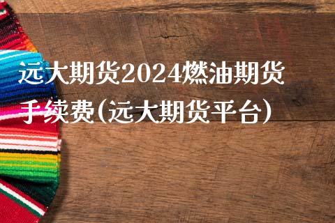 远大期货2024燃油期货手续费(远大期货平台)