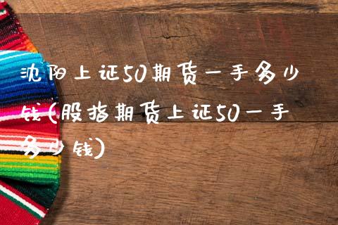 沈阳上证50期货一手多少钱(股指期货上证50一手多少钱)