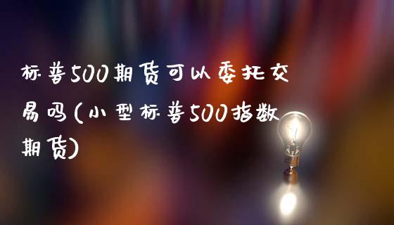 标普500期货可以委托交易吗(小型标普500指数期货)