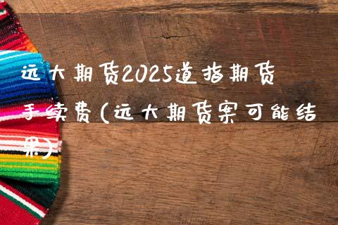 远大期货2025道指期货手续费(远大期货案可能结果)